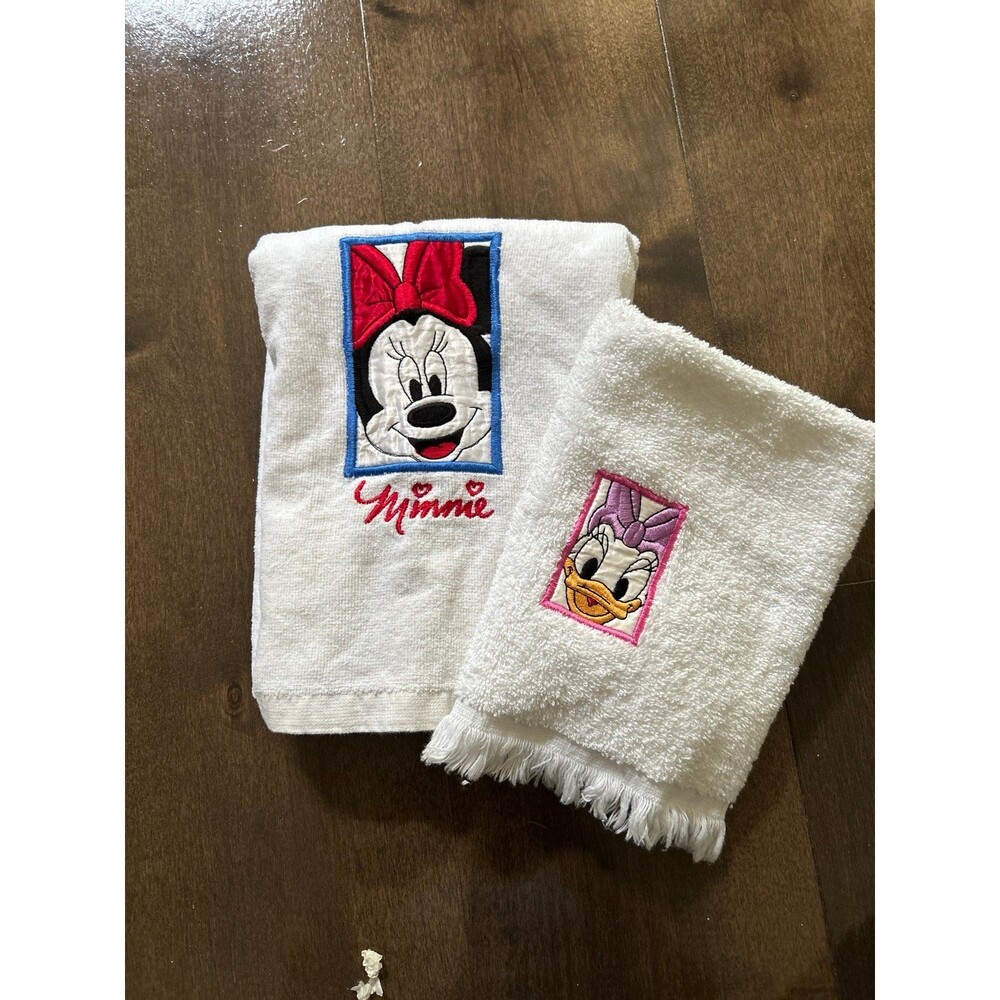 Disney Minnie and Daisy towel set Vintage